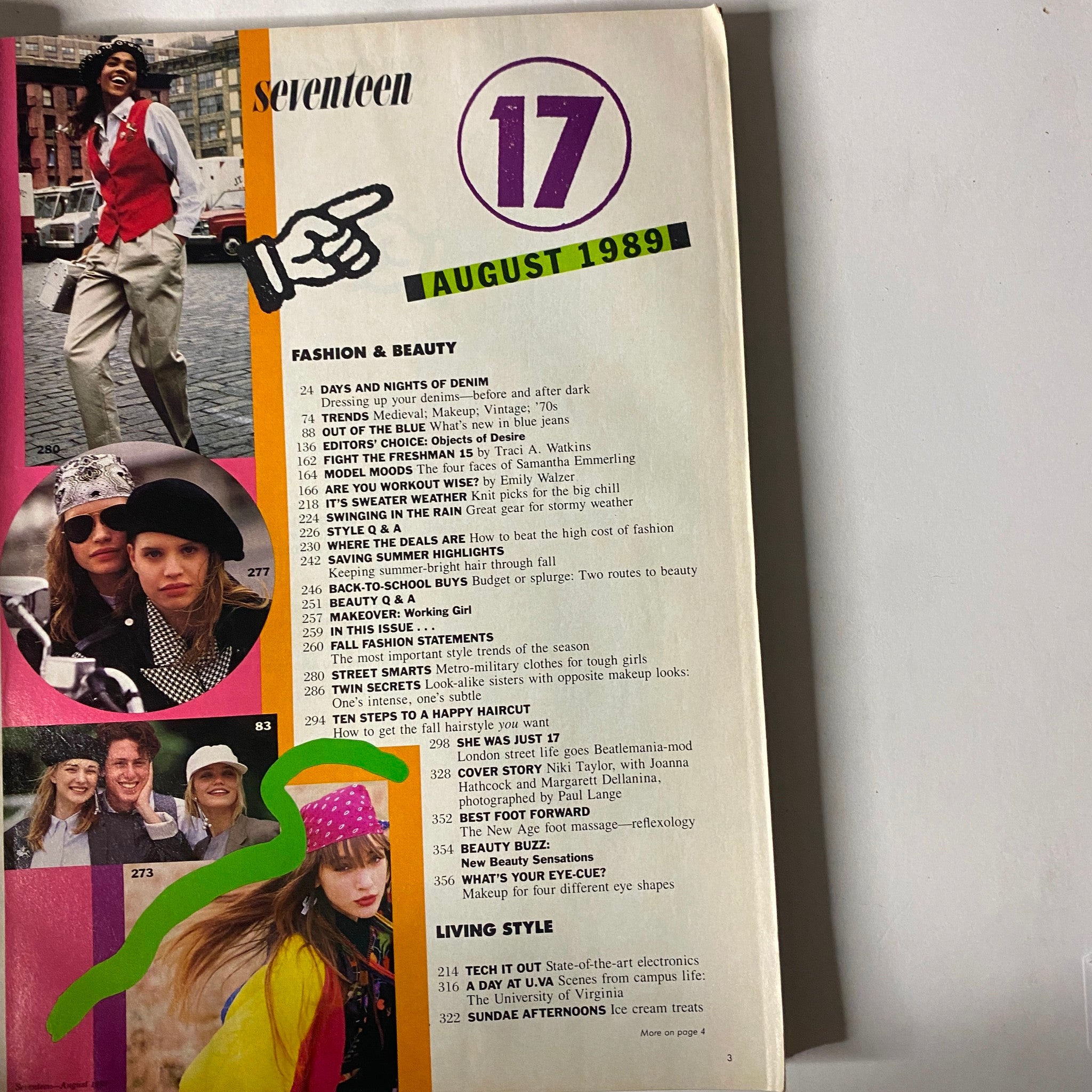 Seventeen August 1989 Road Warriors Vintage Magazine