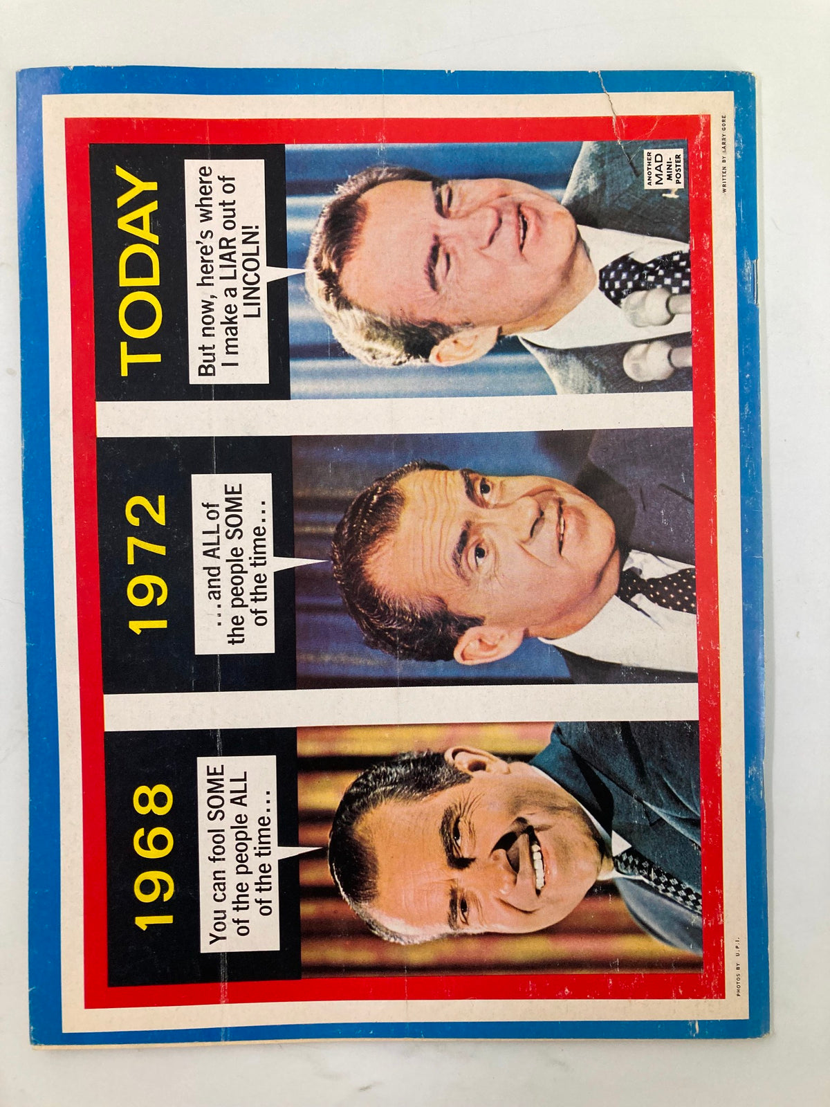 Cover image of Mad Magazine September 1973 No. 161 featuring humorous political satire with caricatures and captions from the era.