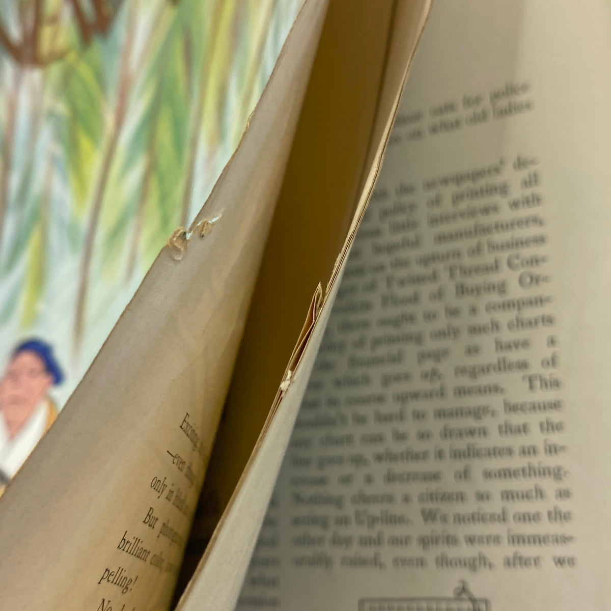 Interior view of The New Yorker magazine dated September 17, 1932, featuring pages with text and illustrations, showcasing original content and the magazine's unique layout.