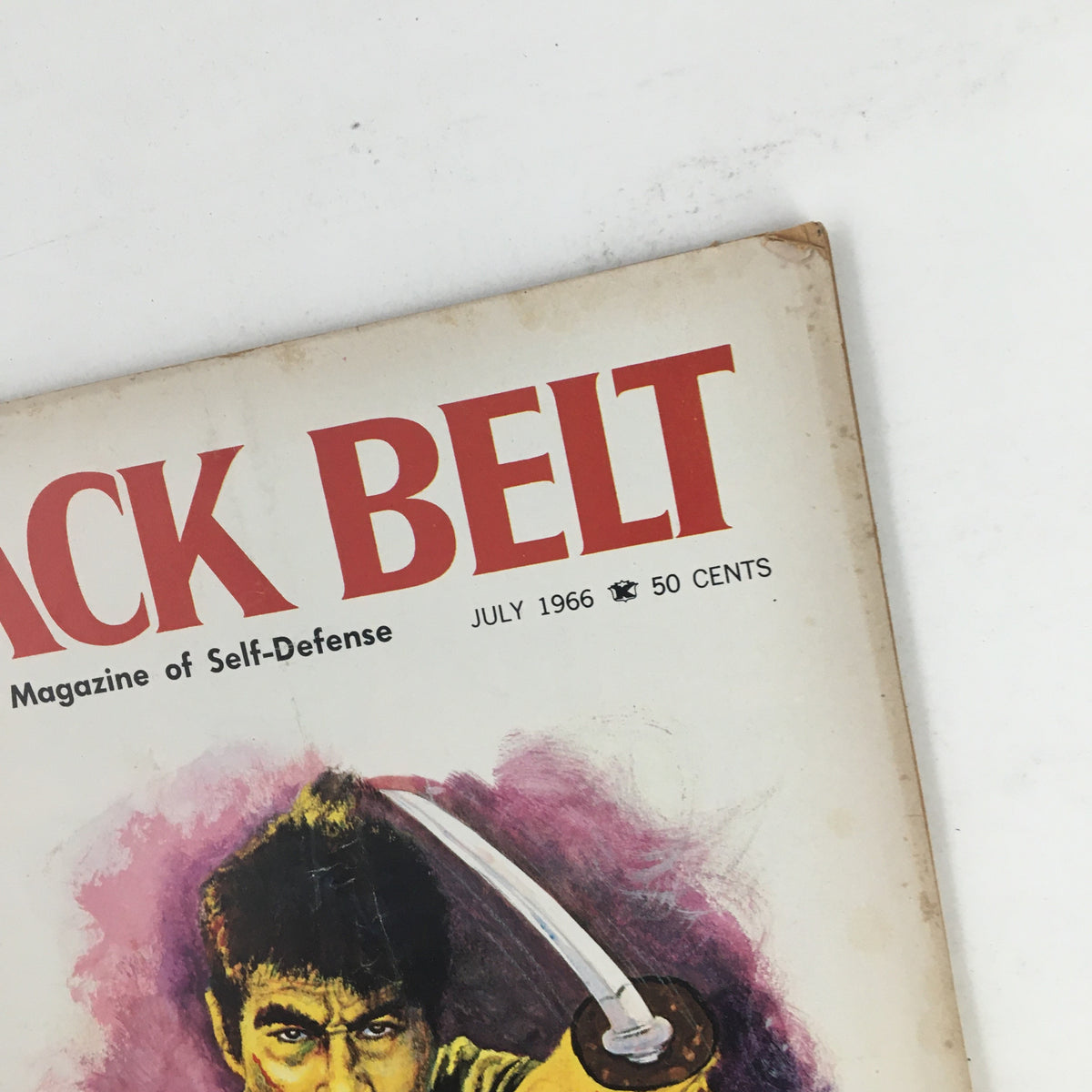 Black Belt Magazine Cover from July 1966 featuring The Samurai Code of Bushido, Vol. 4 No. 6.