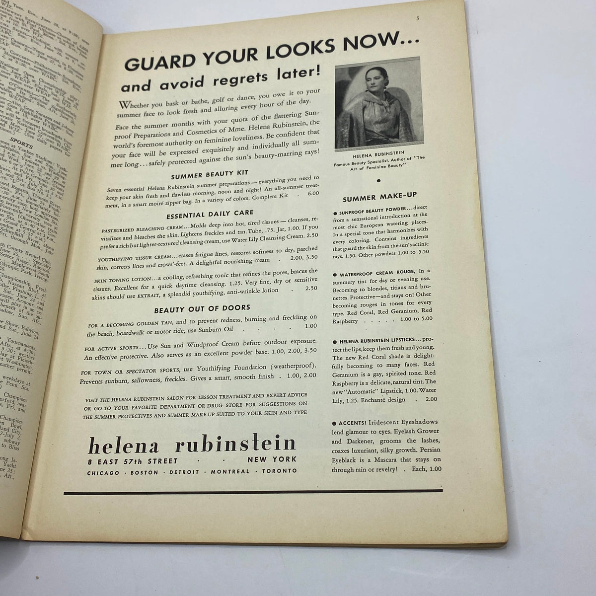 an open book with a picture of a woman
