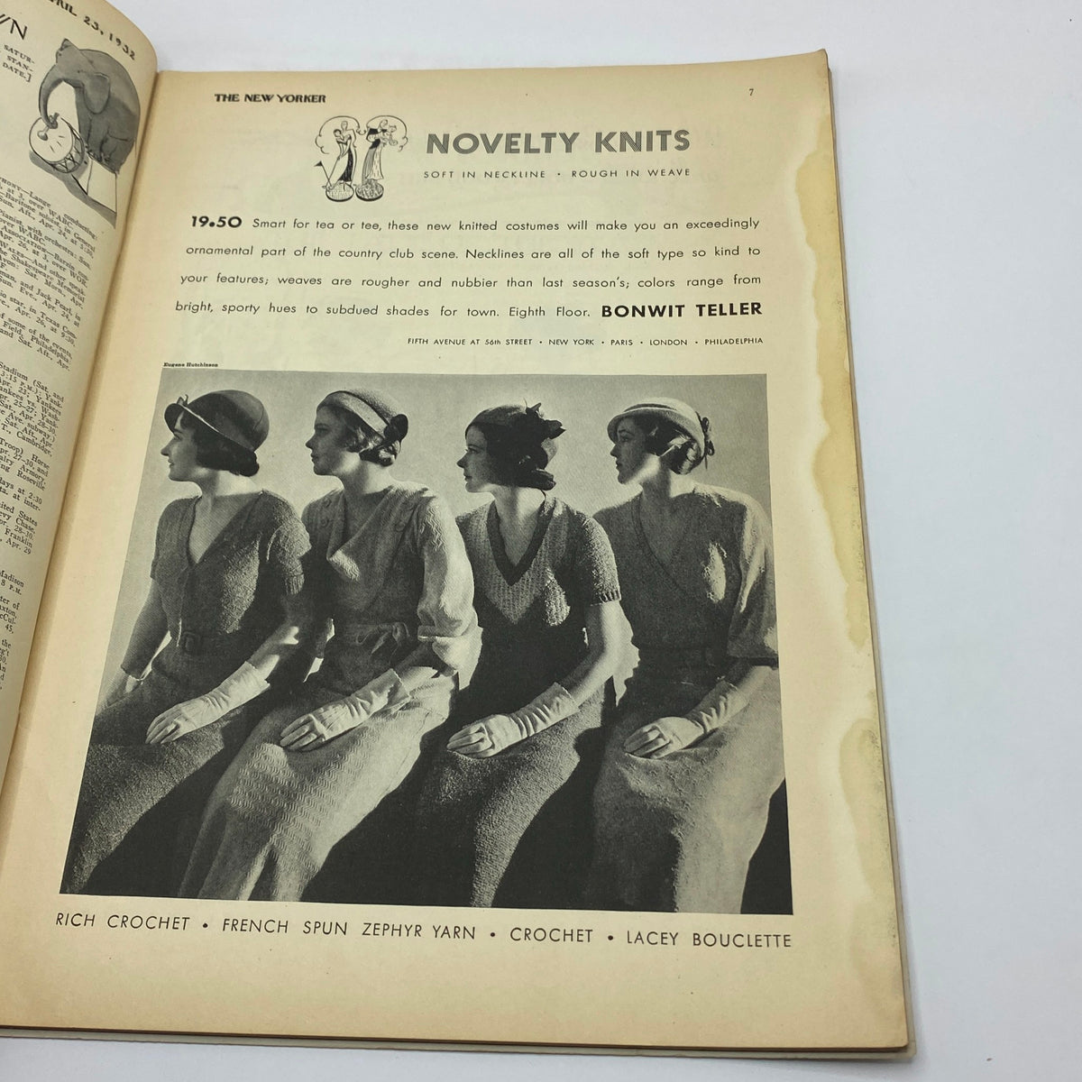 The New Yorker Complete Magazine April 23, 1932 E. B. White Cover