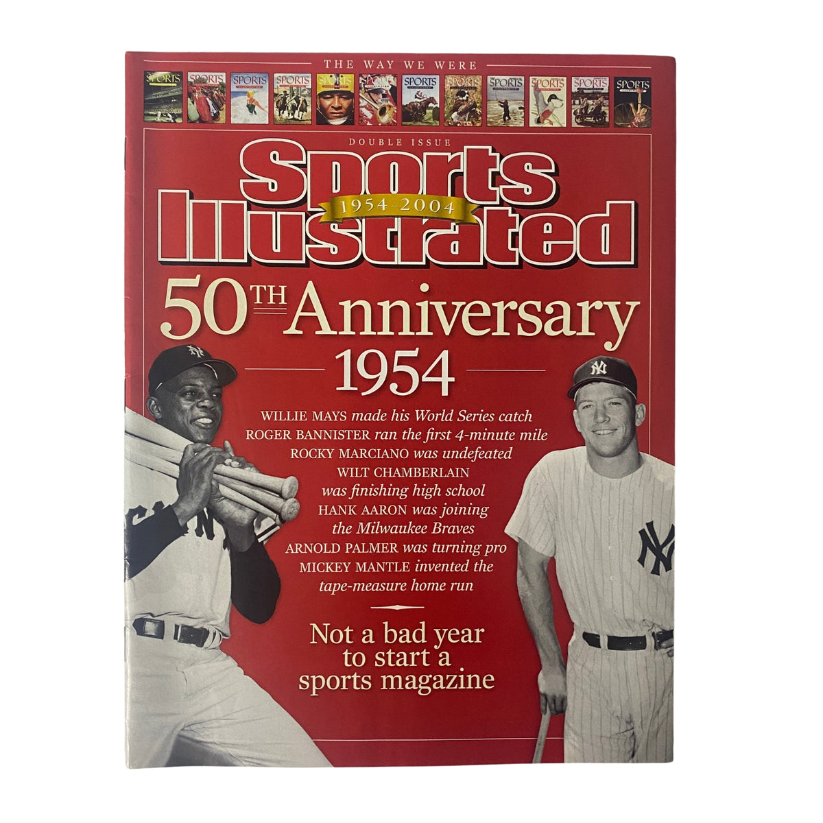 Cover of Sports Illustrated Magazine July 14, 2003 featuring Willie Mays on the front, celebrating the 50th Anniversary issue of the magazine.