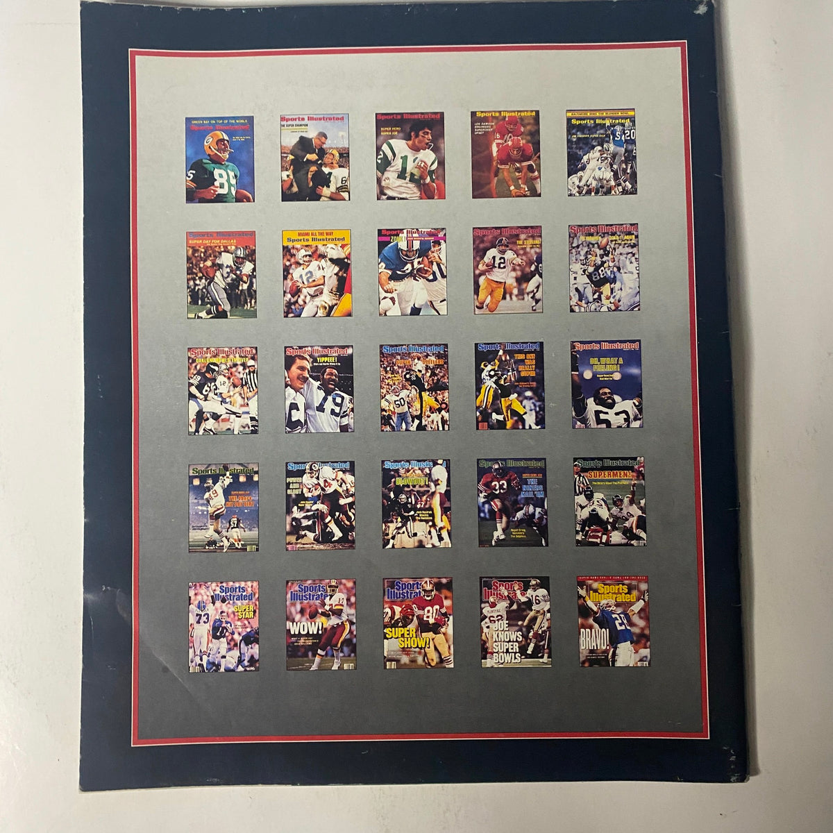 Cover of the 1991 Sports Illustrated issue titled 'Dr. Z's 25 Years of Super Bowl Memories' featuring iconic Super Bowl moments and players on various magazine covers, showcasing a retrospective by Paul Zimmerman.