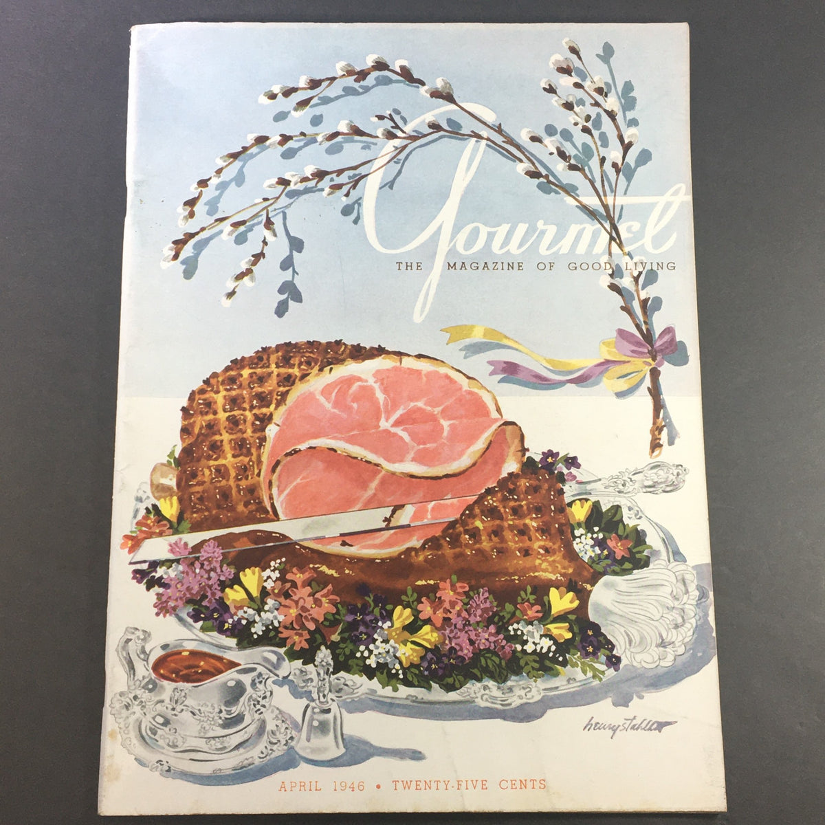 Gourmet: The Magazine of Good Living, April 1946: Featuring 'Potatoes en Casserole' on the cover