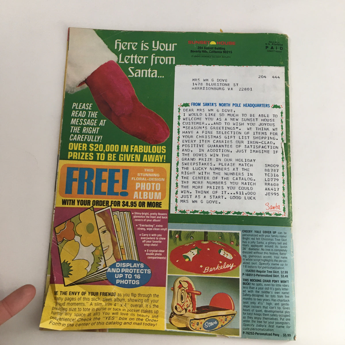 Sunset House Christmas From Santa Price Guide Catalog