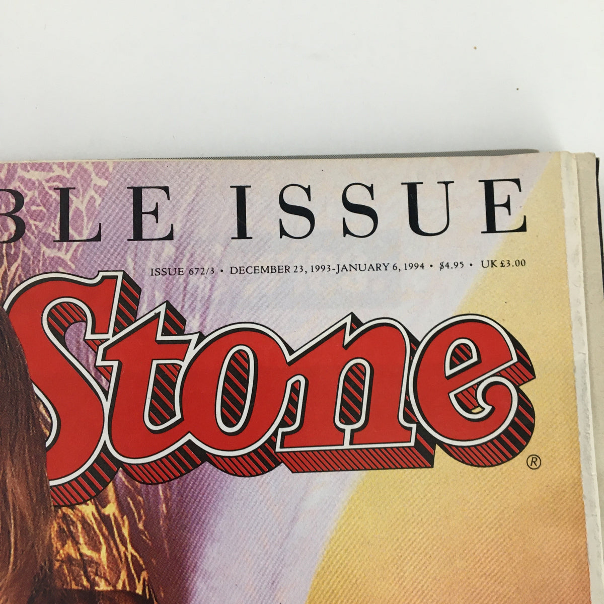 Top section of Rolling Stone Magazine December 23 1993 displaying the magazine's title and issue details.
