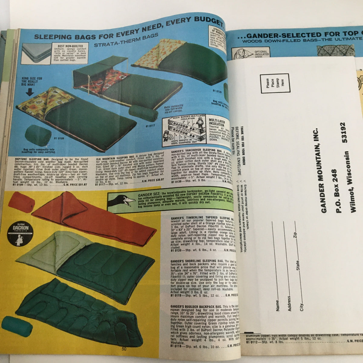 1976 Gander Mountain Inc. Spring Summer Catalog No. 17