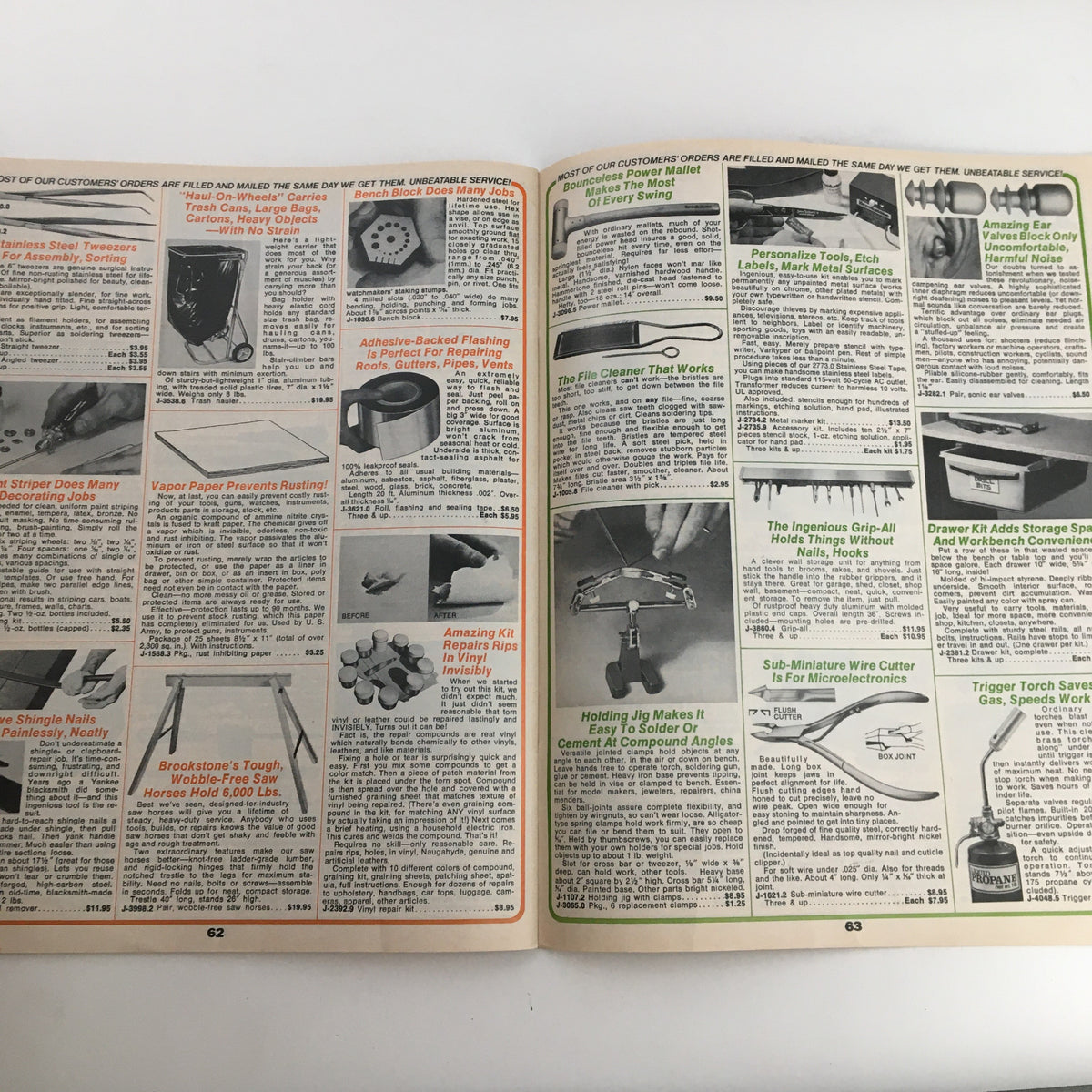 1976 Brookstone Hard-To-Find-Tools and Other Fine Things Catalog 123C, featuring additional pages with diverse utility tools and interesting products for home improvement and DIY enthusiasts.