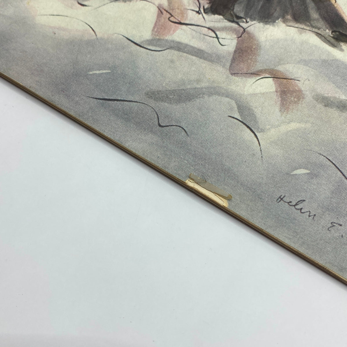 The New Yorker Complete Magazine December 23, 1933 Helen E. Hokinson Cover detail showing artist signature and vintage paper close-up.