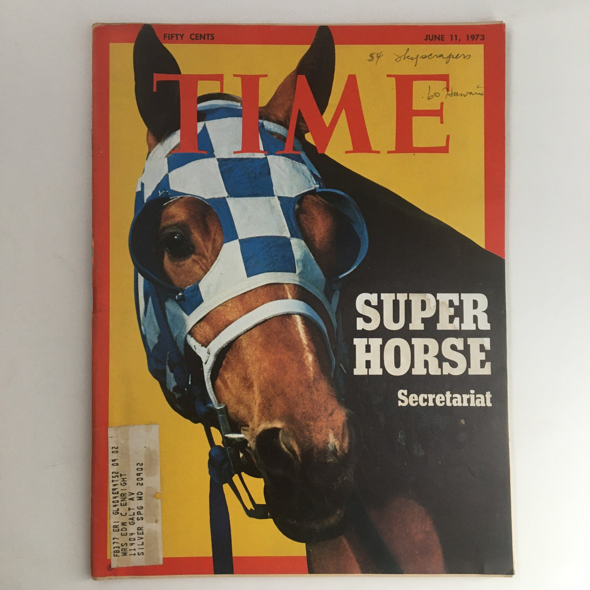 Time Magazine June 11 1973 Vol. 101 No. 24 The Super Horse Secretariat