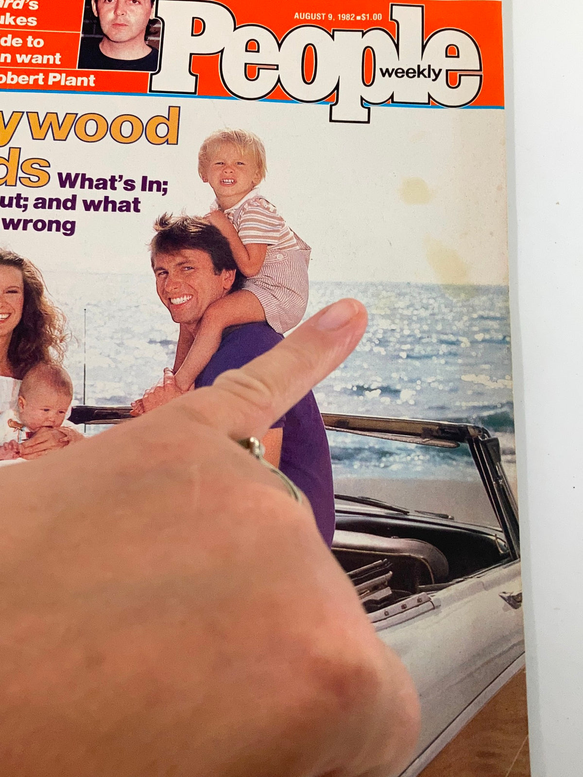 Vintage People Weekly Magazine August 9 1982 John Ritter and Nancy Morgan