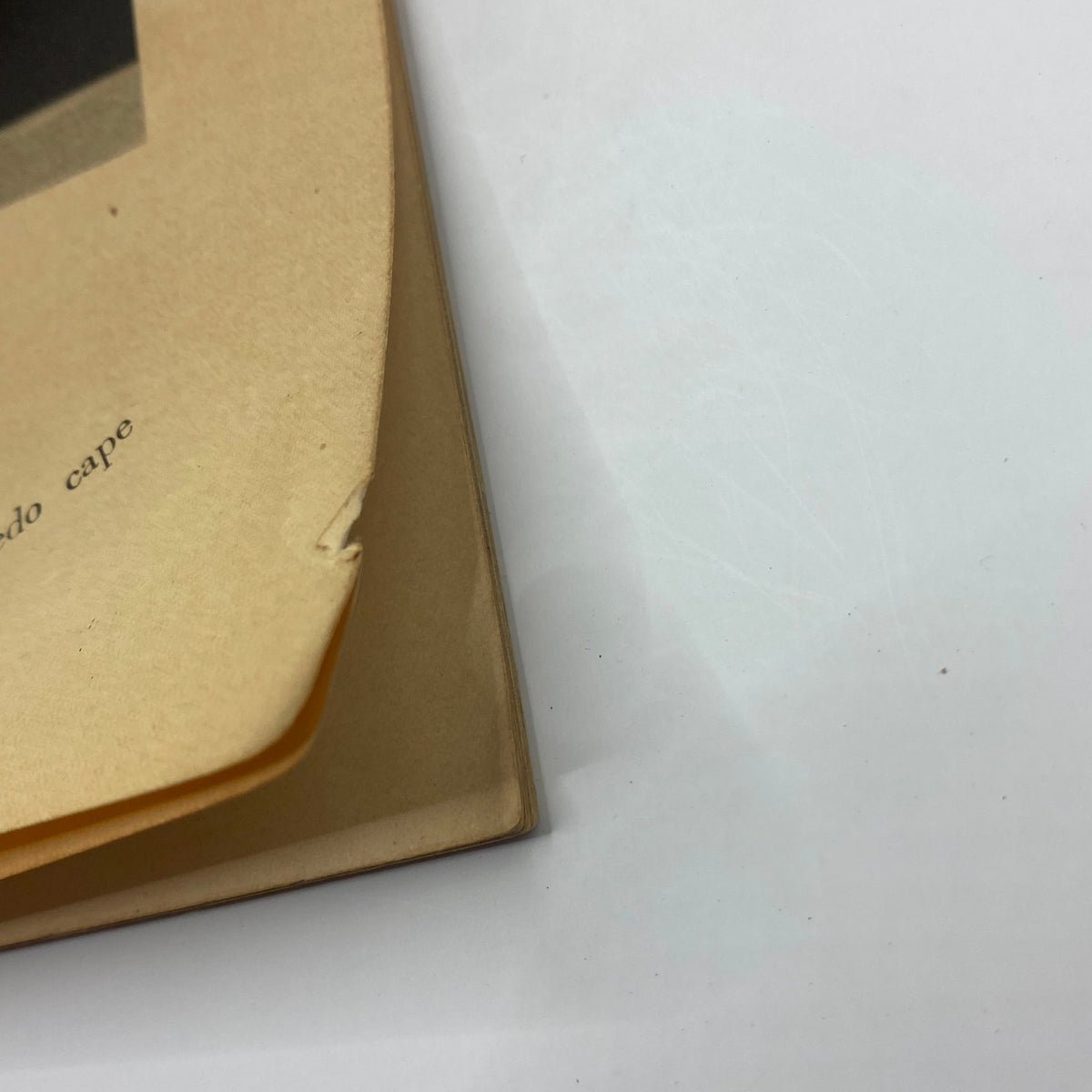 Detail view of a vintage magazine corner from The New Yorker Complete Magazine January 9, 1937 Richard Taylor Cover, showing slight wear on the edges, highlighting its very good condition.