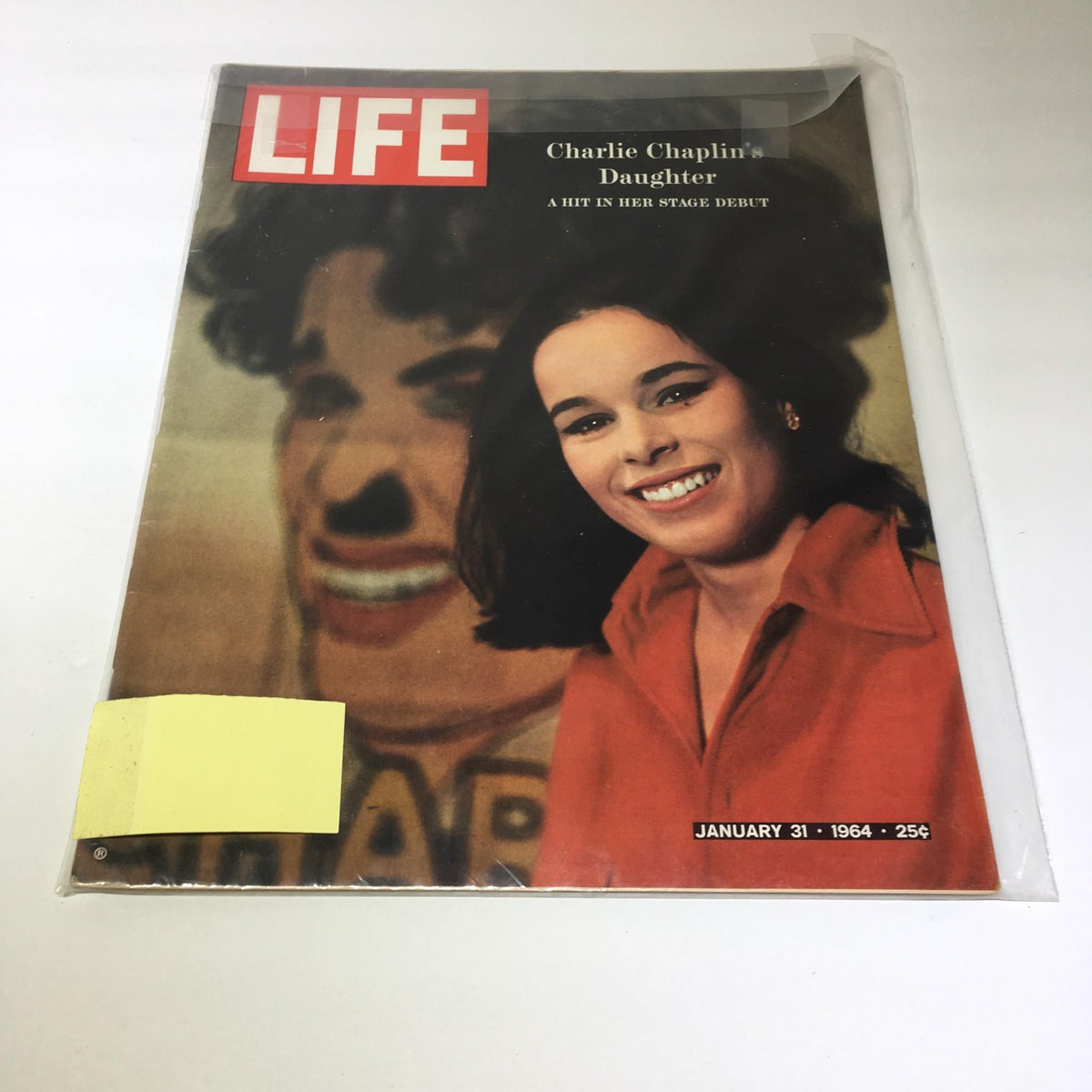 Life Magazine cover featuring Charlie Chaplin's Daughter Geraldine, dated January 31, 1964, showcasing her during her stage debut.