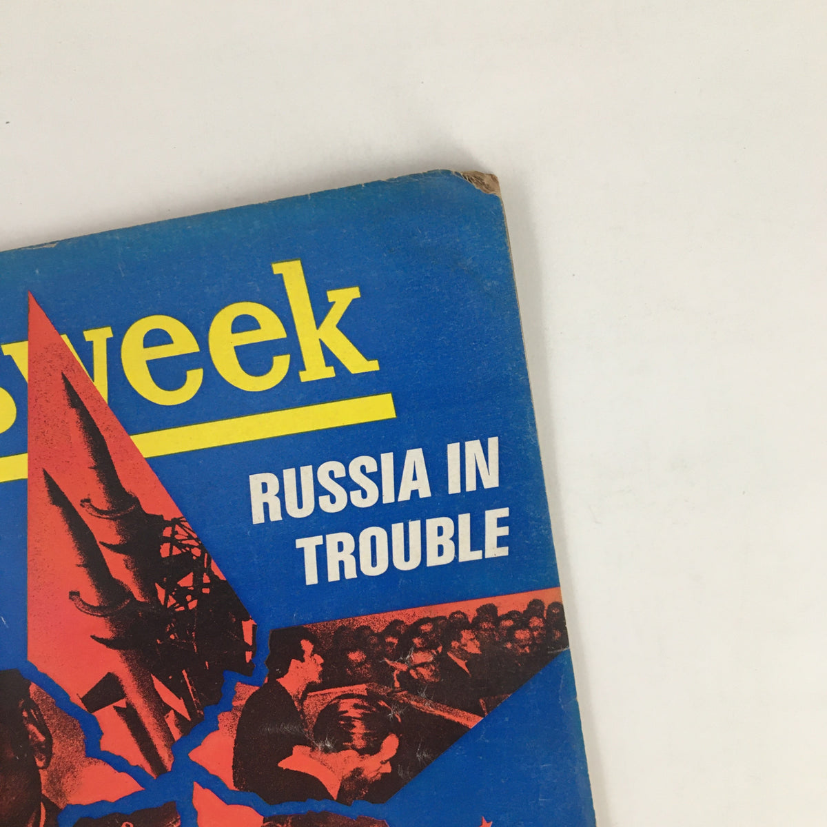 Cover of Newsweek Magazine from June 16, 1969 featuring the title 'Russia in Trouble' with a striking visual design, including red and blue graphics.