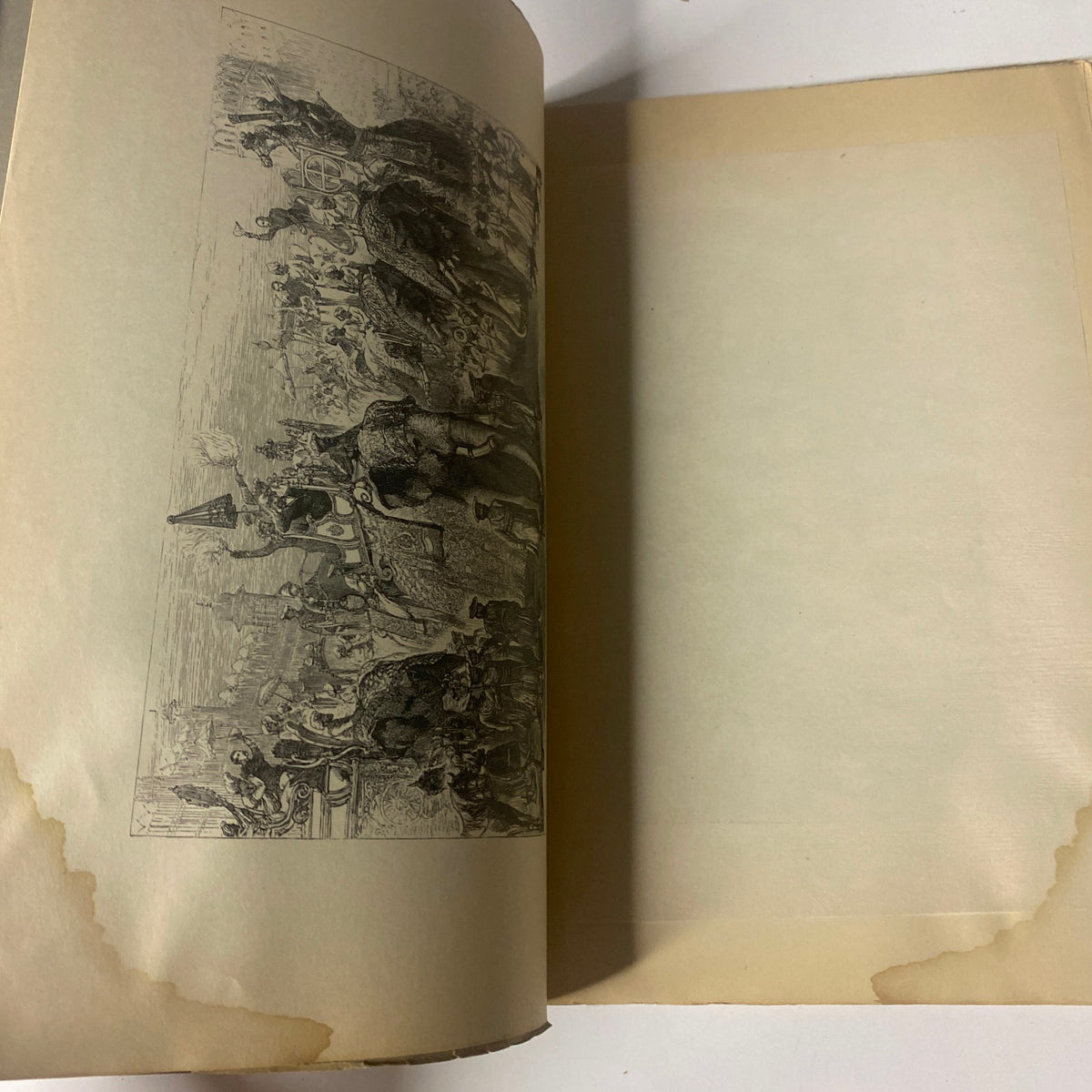 Interior page illustration from 'Around the World with General Grant Book by John Russell Young, Part Eleven' showing a detailed historical scene.
