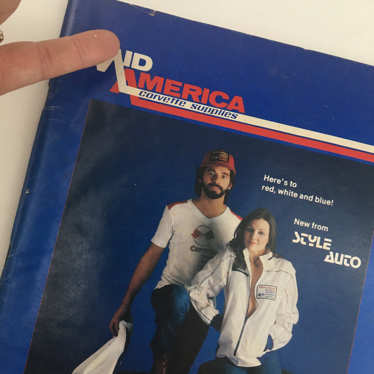 Close-up of the Mid America Corvette Supplies Catalog No. 192 cover highlighting the logo and models, promoting Corvette-themed products.