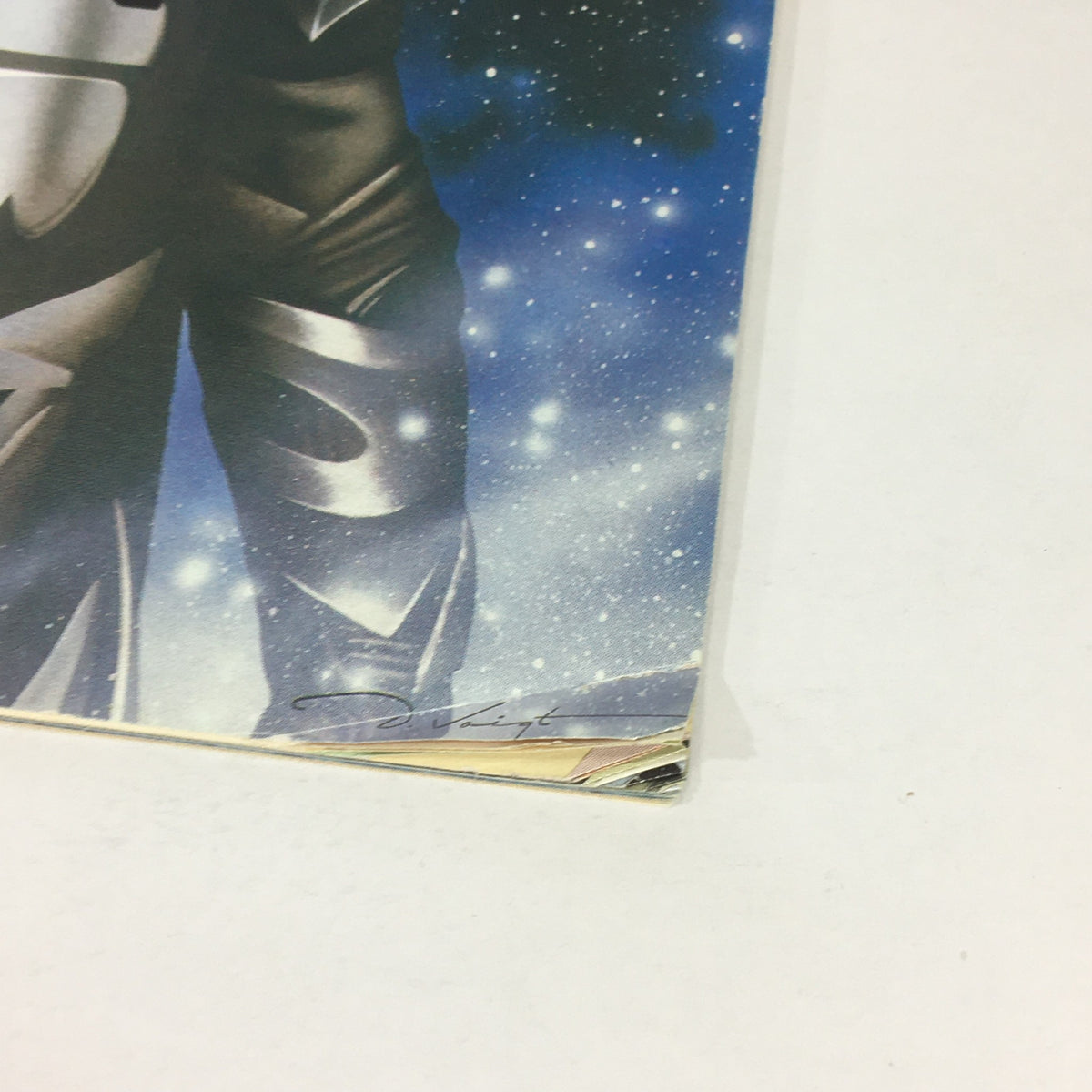 Close-up detail of the cover of Cinefantastique July 1997 Vol 29 #1, highlighting the illustration of Batman, Robin, and the signature of the artist.