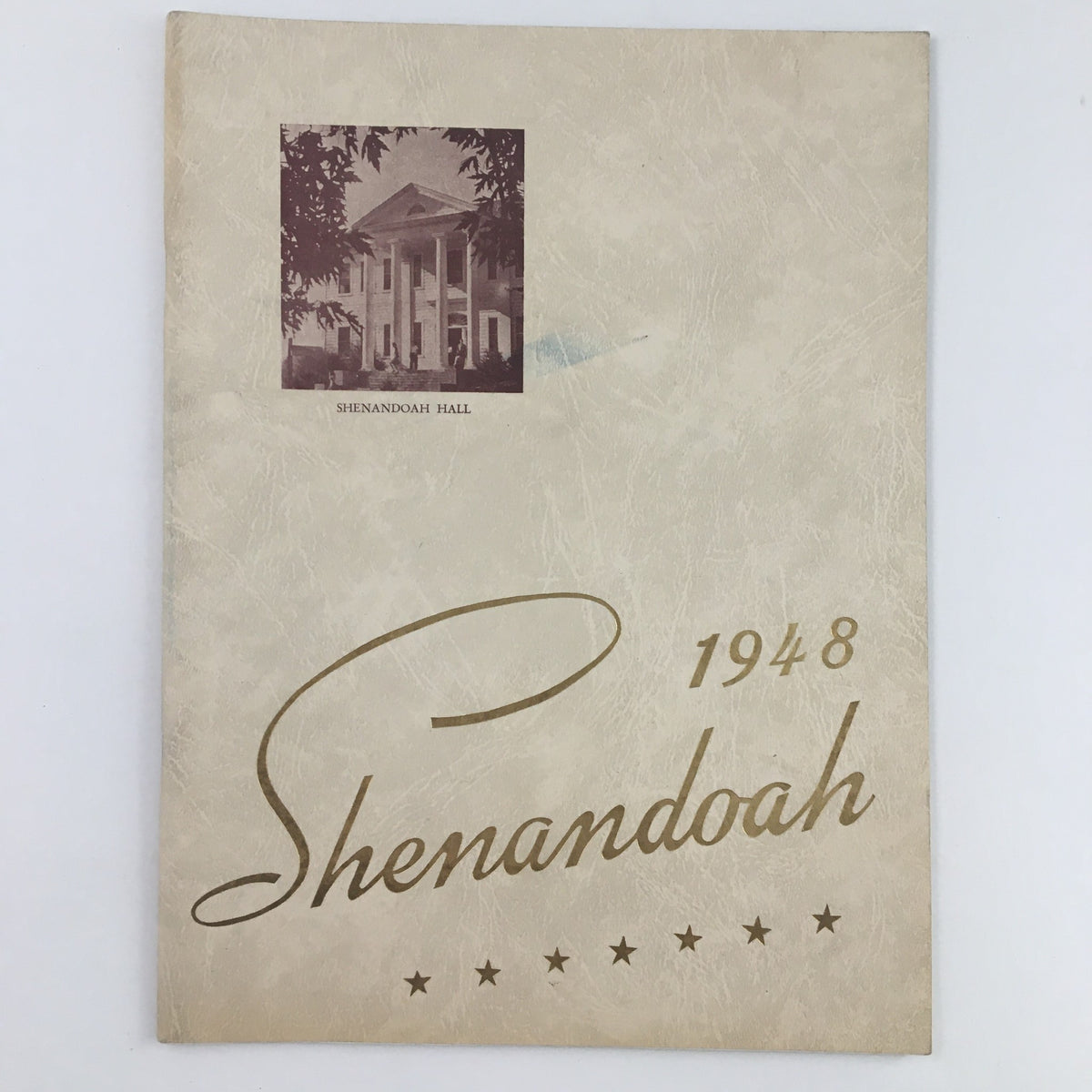 Cover of the 1948 Shenandoah Valley Academy School Program featuring Shenandoah Hall.