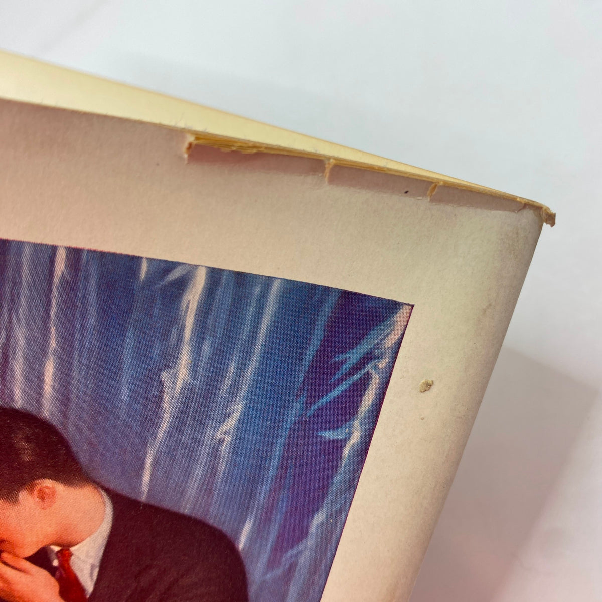 Close-up image of the edge of an advertisement page in The New Yorker magazine from May 29, 1937, showing minor wear and distinctive printing details.