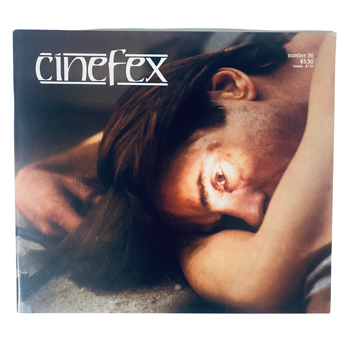 Cover of Cinefex Magazine November 1988, Issue No. 36, featuring a dramatic close-up image related to the movie Dead Ringers.