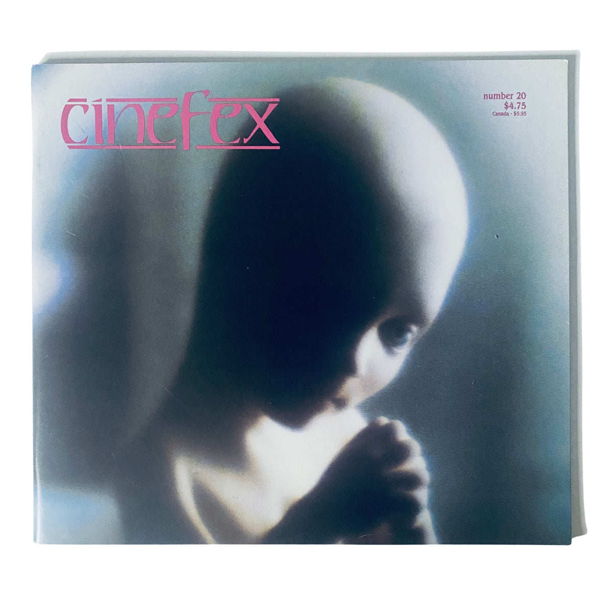 Cinefex Magazine January 1985 Issue No. 20 featuring The Starchild in 2010 on the cover, showcasing an ethereal image of a child-like figure.