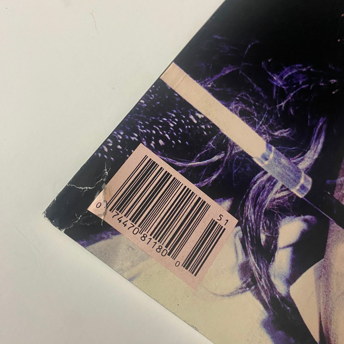 Close-up of the barcode and issue number on the back cover of Cinefex Magazine August 1992 No. 51 Batman Returns.