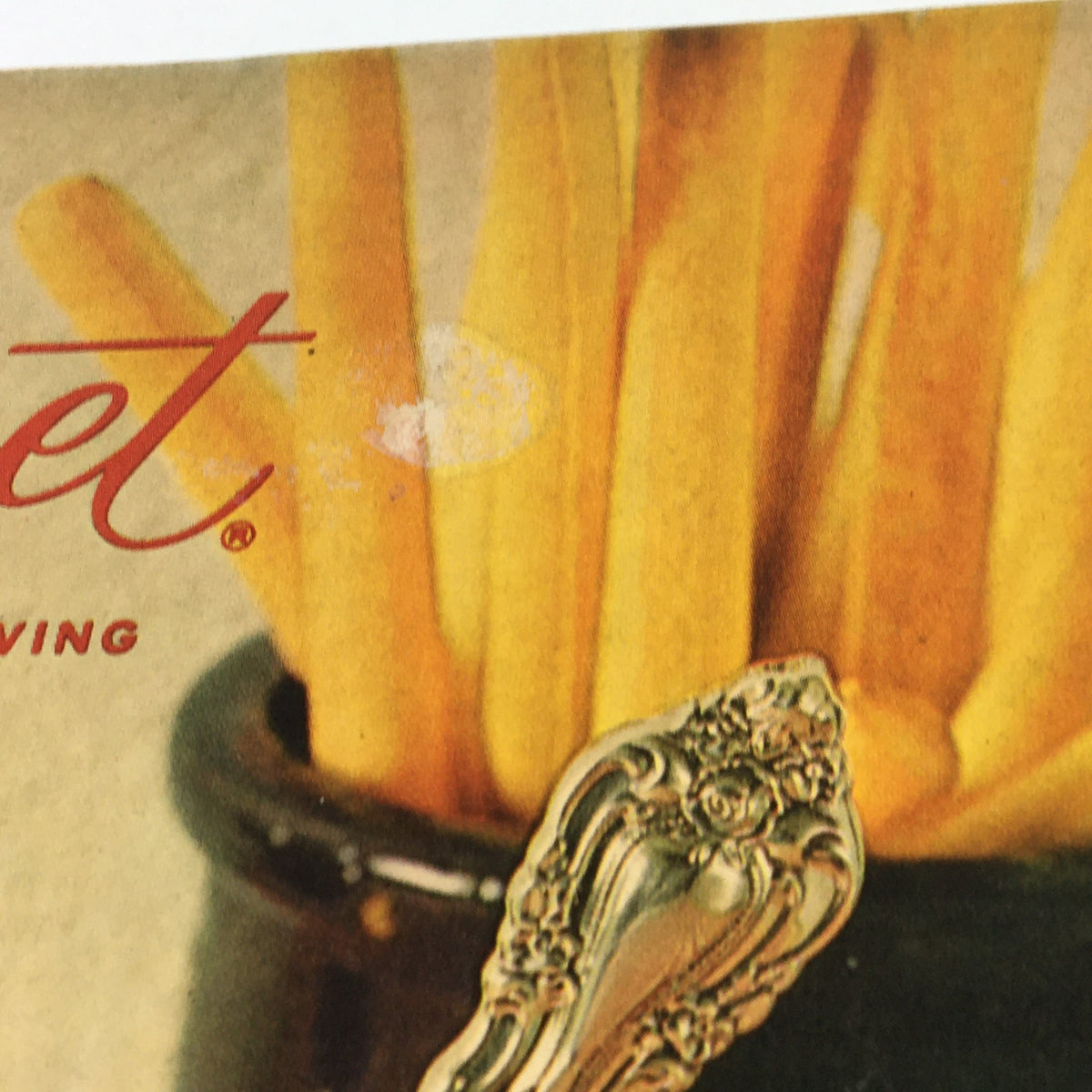 Stylish serving utensils featured in VTG Gourmet The Magazine of Good Living September 1965, highlighting culinary elegance.