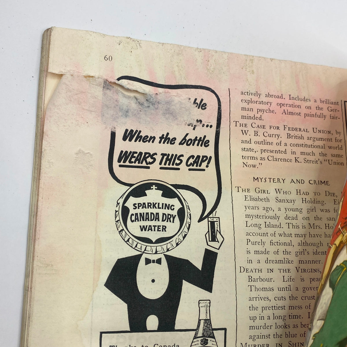 Advertisement page in The New Yorker Complete Magazine February 3, 1940, showcasing a product with a playful illustration.