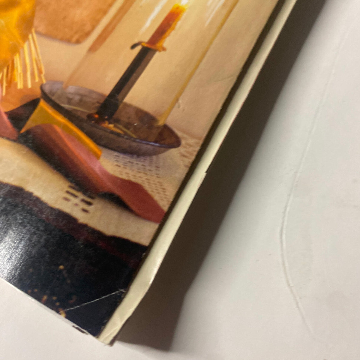 Cover detail from Martha Stewart Living Magazine November 1997 featuring a candle and decorative centerpiece, celebrating Thanksgiving classic American menu.