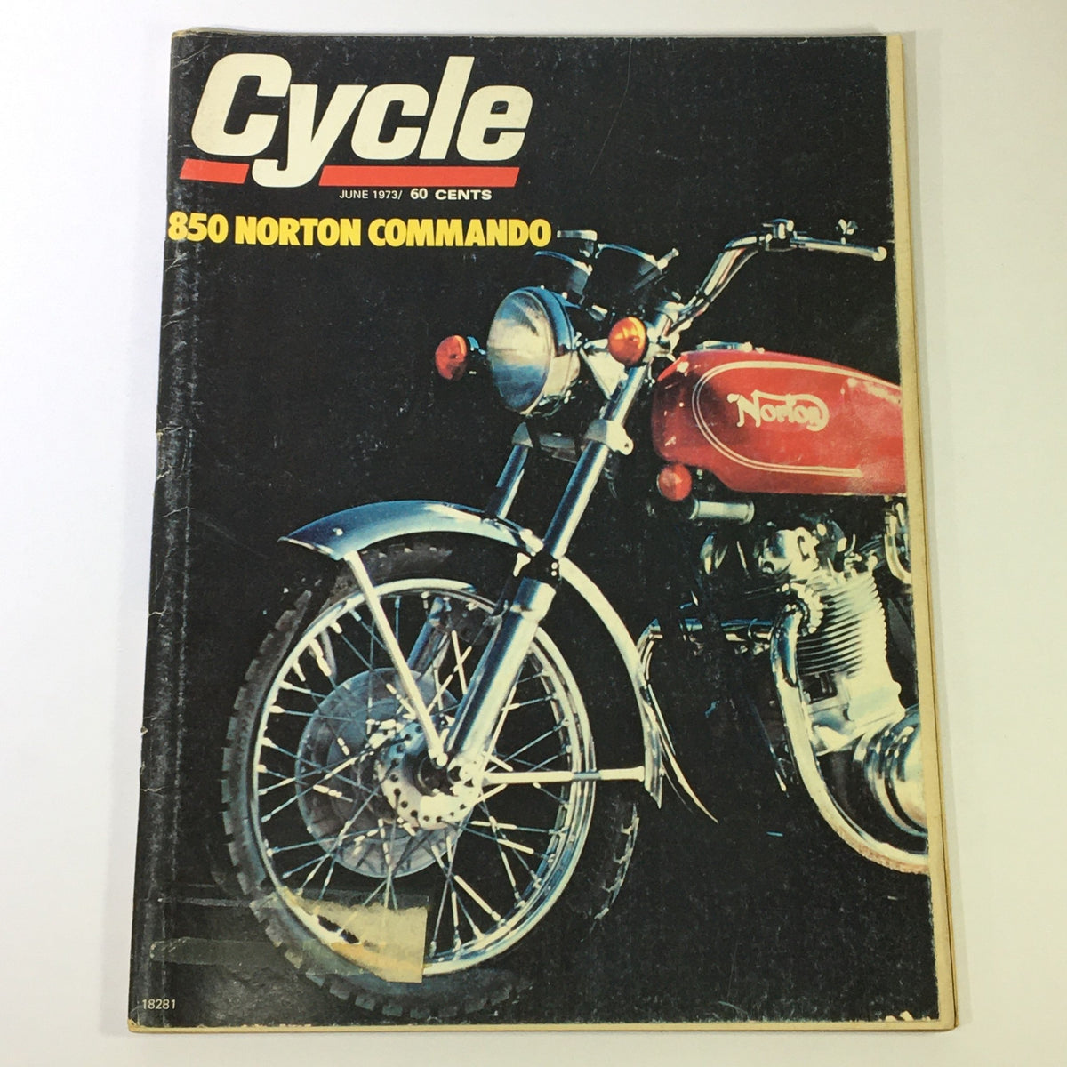 Vintage Cycle Magazine June 1973 featuring the Norton 850 Commando motorcycle cover, showcasing classic bike design from the 1970s.