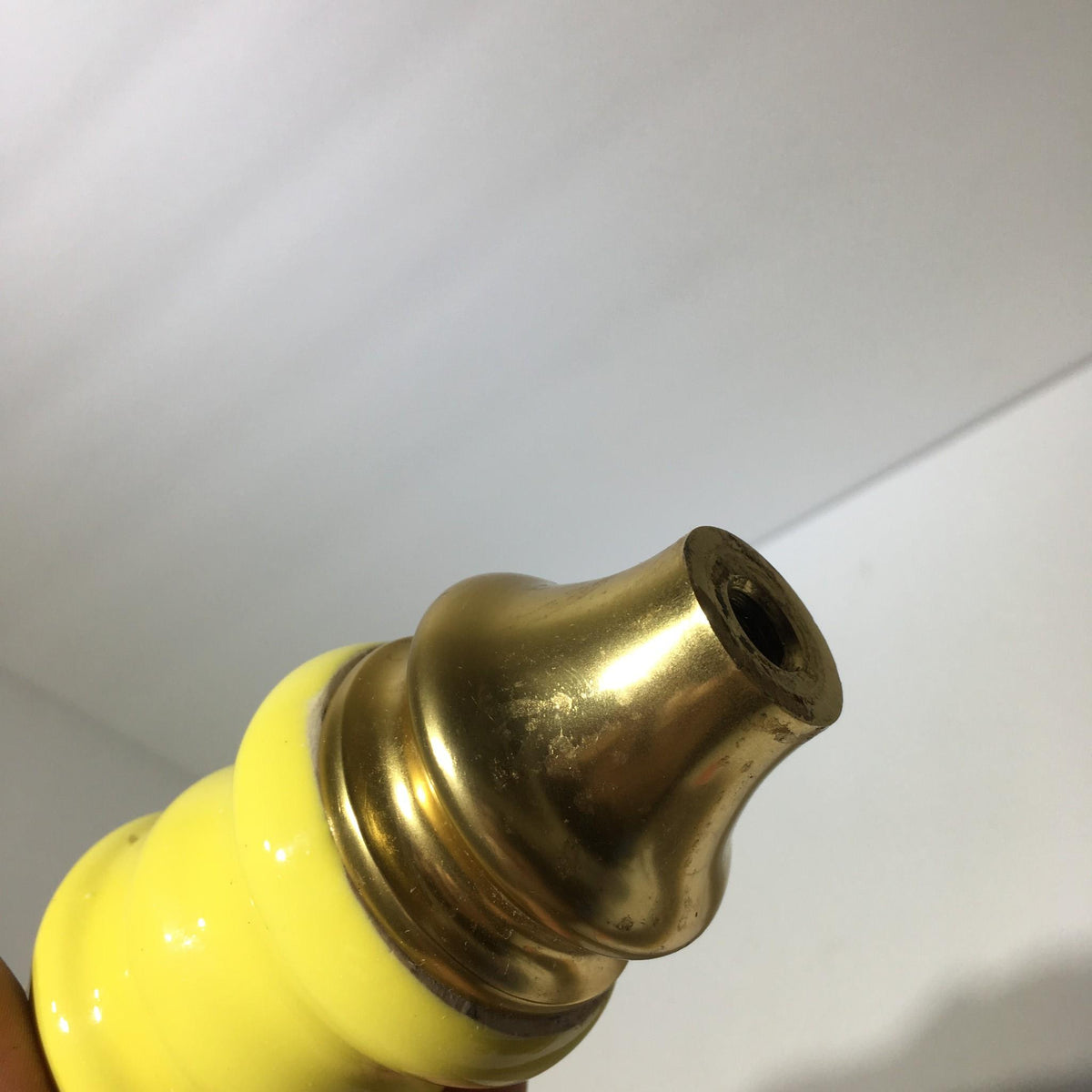 Vintage Brooklyn Summer Ale beer tap handle spout showing unique shape and metal finish.