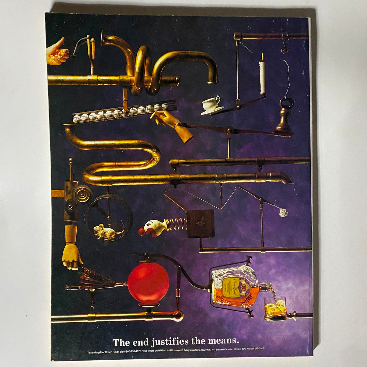 Cover of Street & Smith's Baseball Magazine 1993 featuring Roger Clemens, showcasing an artistic arrangement of various objects including pipes, hands, a tea cup, and more, with the text 'The end justifies the means.'
