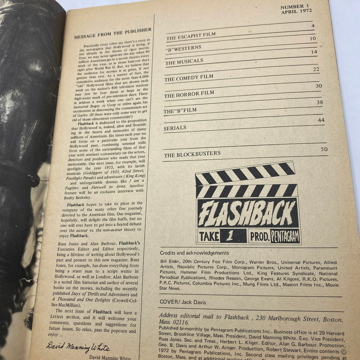 Vintage Flashback Magazine April 1972 Jack Davis Collector's Edition No Label