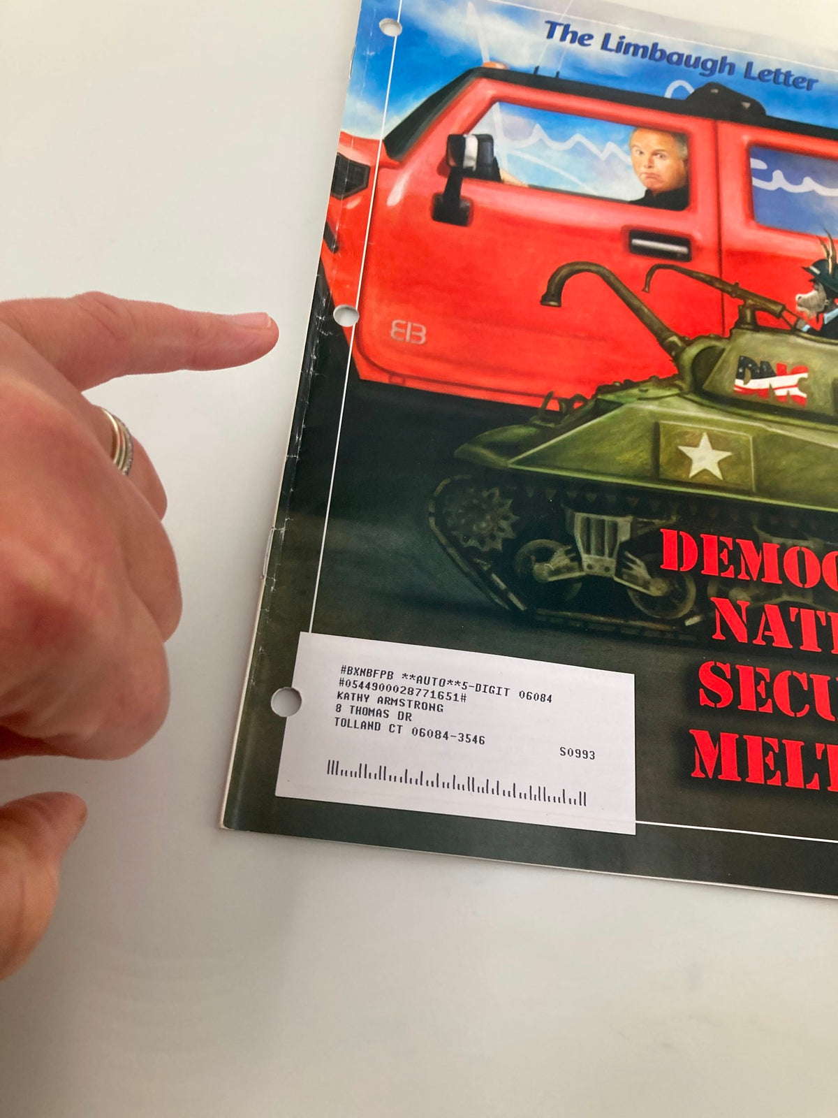 Cover of the Rush Limbaugh Letter Newsletter from September 2006 highlighting National Security issues with bold graphics and imagery.