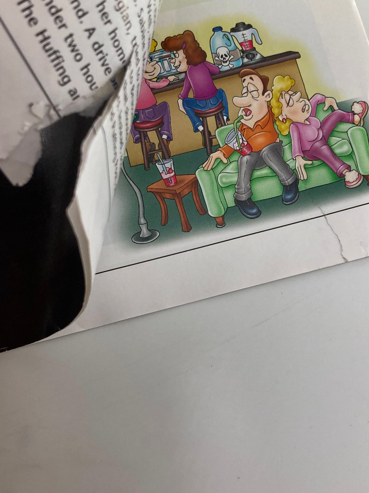 Interior page of the Rush Limbaugh Letter Magazine March 2013, depicting a cartoon illustration of figures in a casual setting.