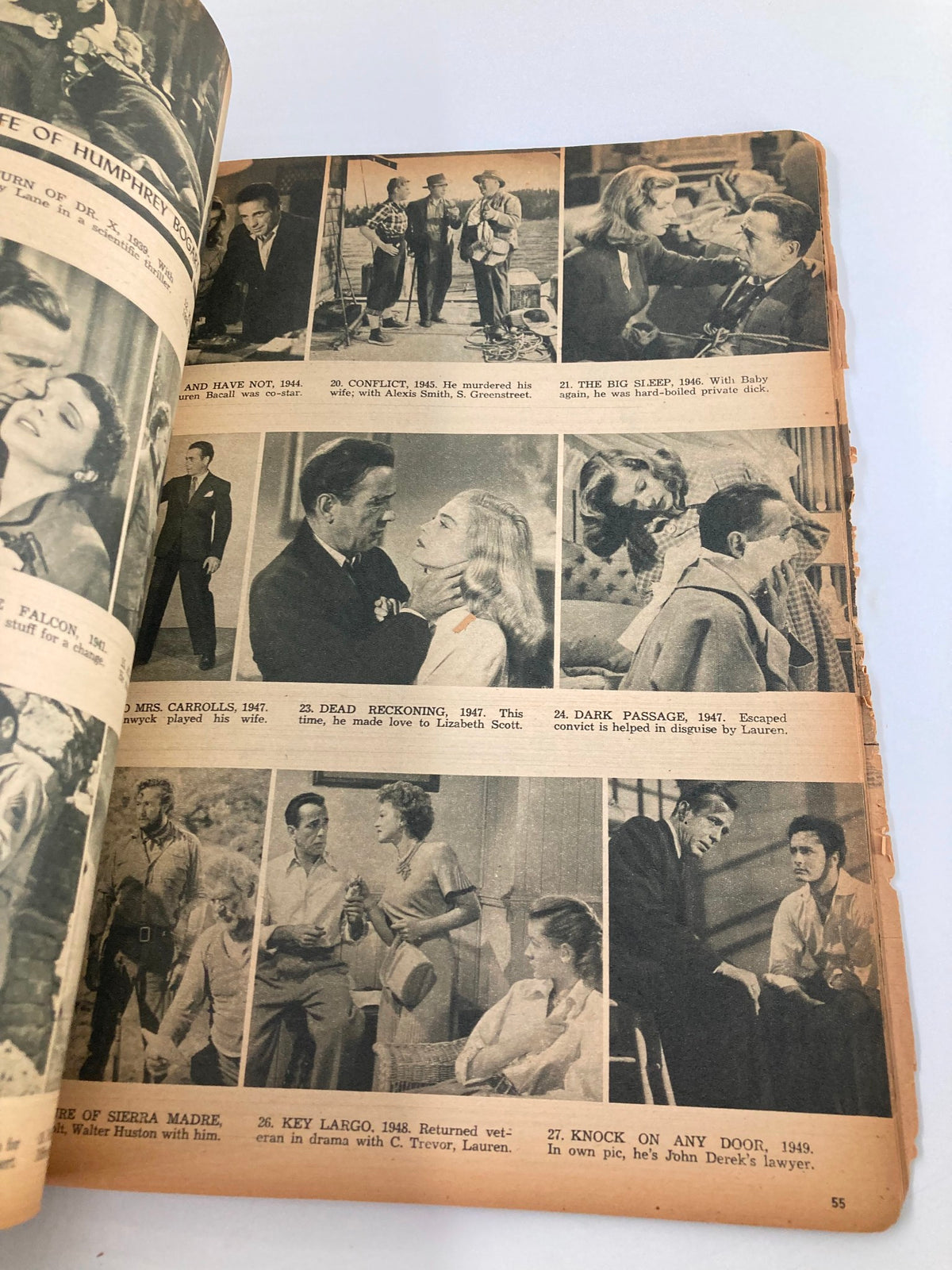 VTG Movie Life Year Book 1949 featuring multiple film stills including scenes from iconic films with notable actors of the era.