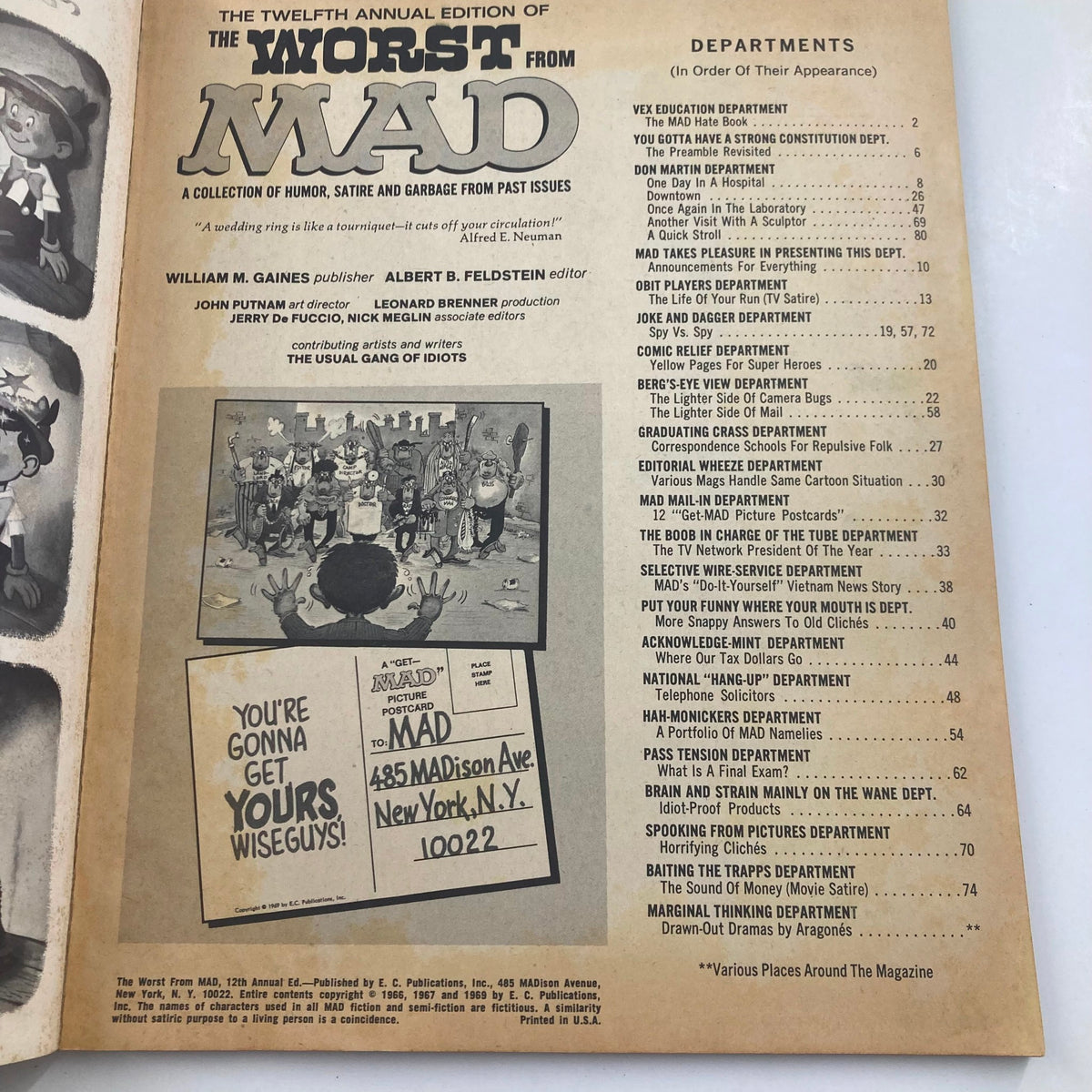 Mad Magazine 1969 12th Annual Edition