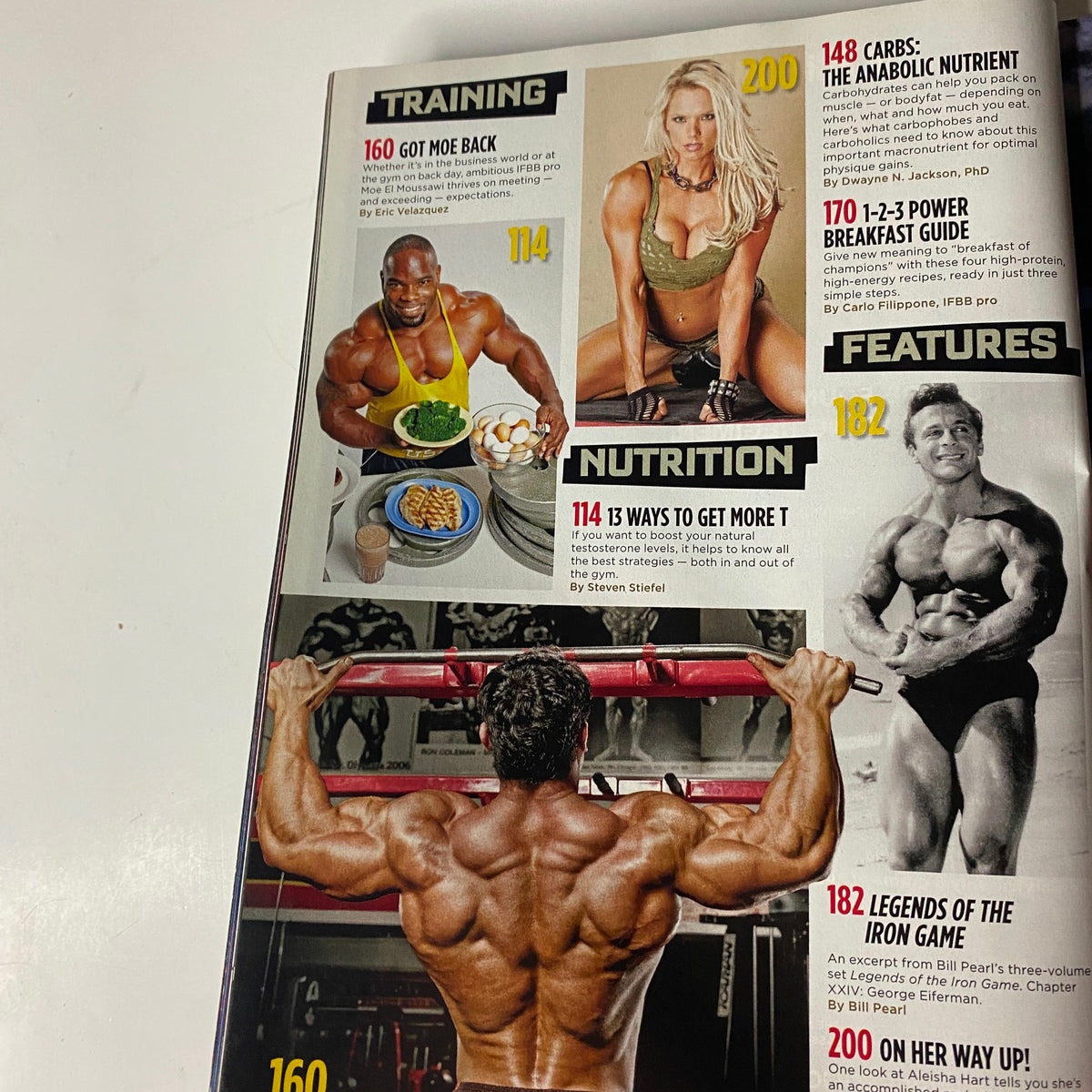 Nutrition section of MuscleMag International Magazine March 2011 #346 featuring bodybuilding meals and nutrition tips for fitness enthusiasts.