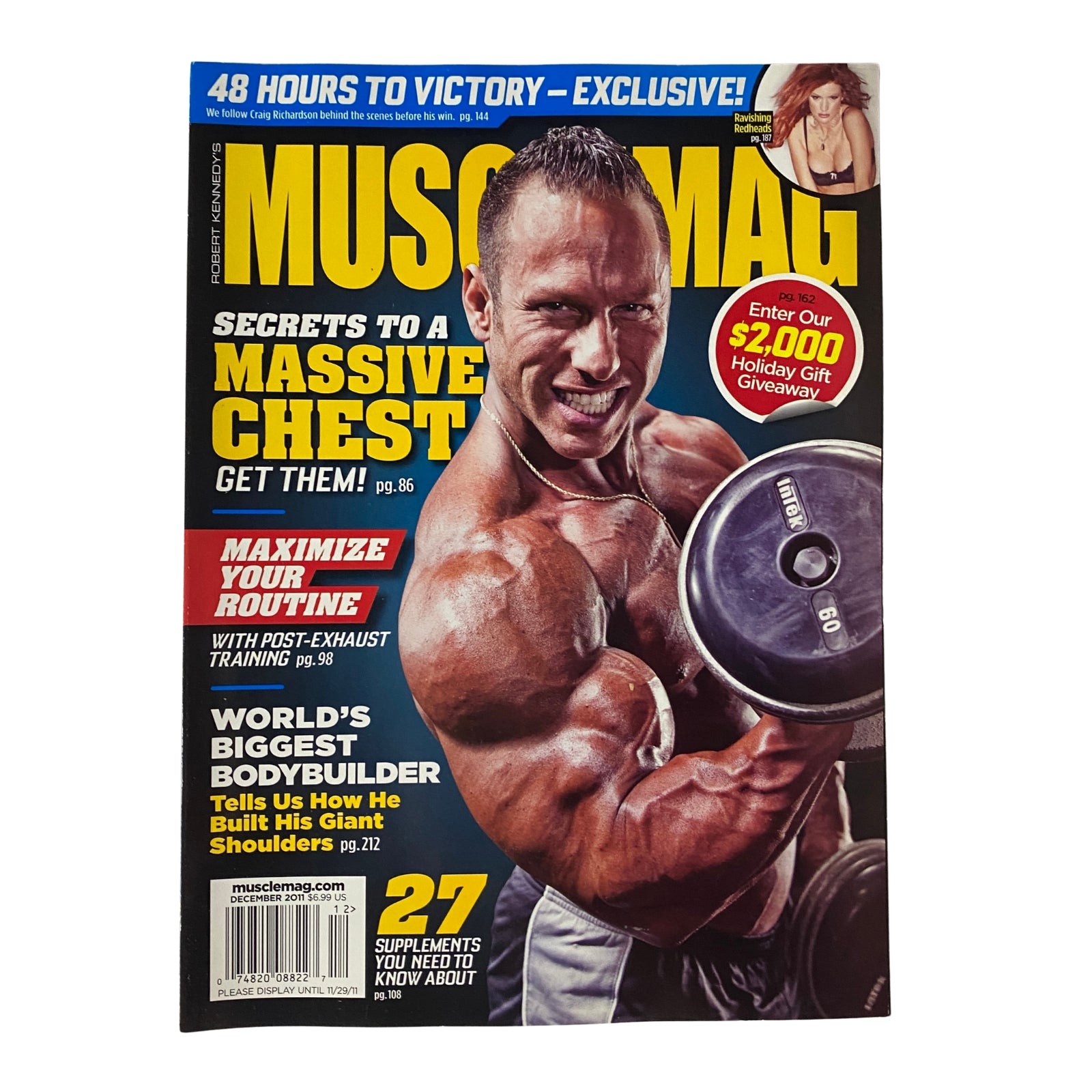 MuscleMag Dec 2011 Michael Liberatore Vintage