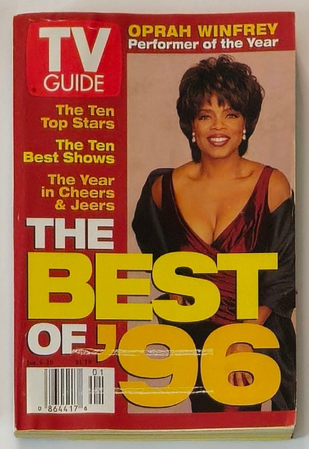 TV Guide Magazine cover from January 4, 1997, featuring Oprah Winfrey as the Performer of the Year. Vintage TV Guide showcasing iconic television history and cultural significance.