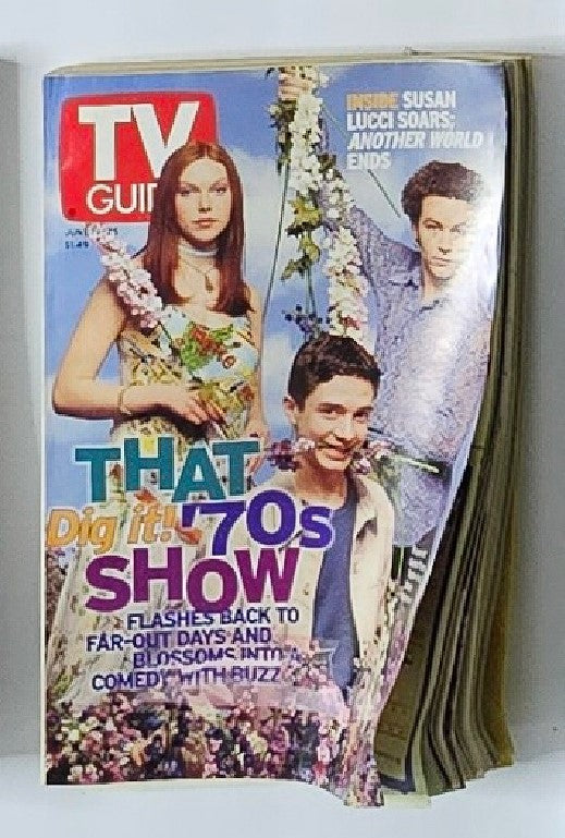 TV Guide Magazine June 19 1999 featuring Laura Prepon on the cover, showcasing popular culture from the late 90s with a focus on the hit show 'That '70s Show'. The magazine highlights insights into television programming during the era.