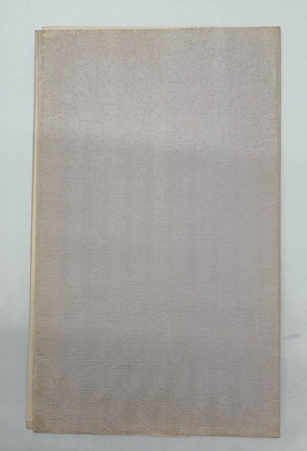 Back page of the 1934 Croquis Artistiques Blouses No. 5 Brochure Catalog showcasing a minimalist design with subtle textures, concluding the vintage fashion collection.