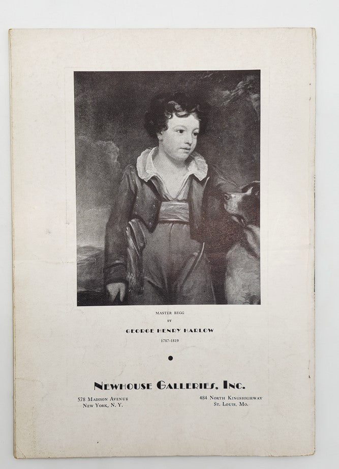 Back cover of VTG Creative Art Magazine March 1933 featuring a portrait by George Henry Harlow.