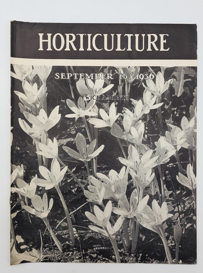 Vintage Horticulture Magazine September 15 1936 The New Garden Books