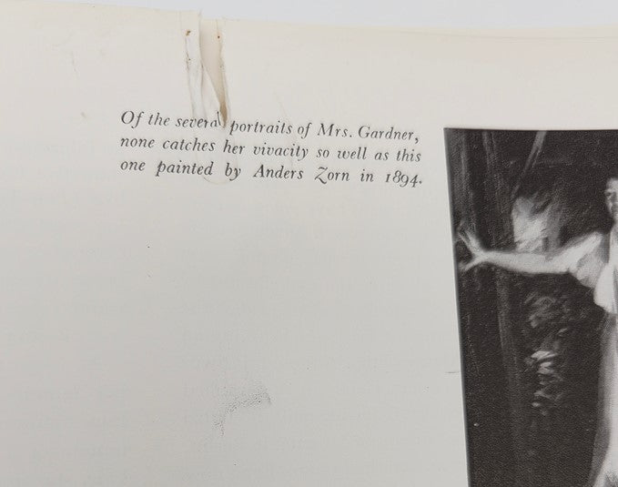 Page from VTG Horizon Magazine of Art July 1959 Vol 1 #6 The Rape of Eupora, featuring a portrait of Mrs. Gardner painted by Anders Zorn in 1894.