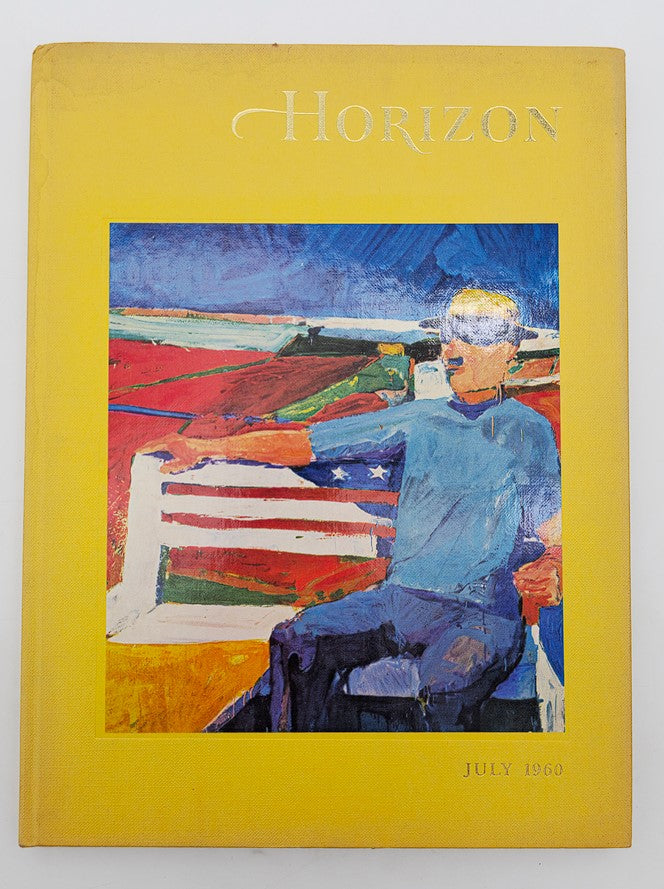 Cover of VTG Horizon Magazine of Art July 1960 Vol 11 #6, featuring a vibrant artwork with patriotic themes related to the 4th of July.