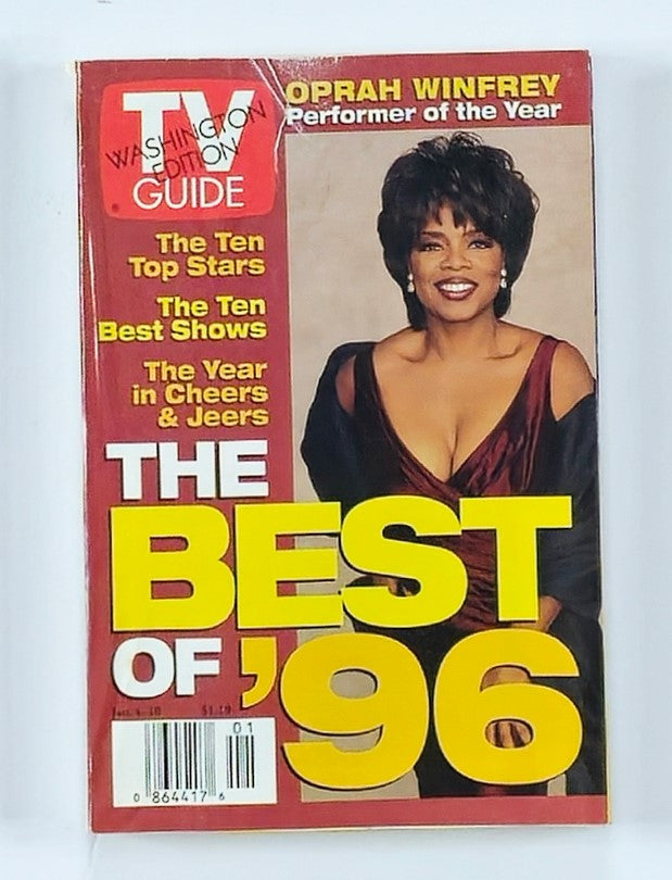 TV Guide Magazine January 4 1997 featuring Oprah Winfrey as Performer of the Year, highlighting the best of 1996, with text showcasing top stars and shows.