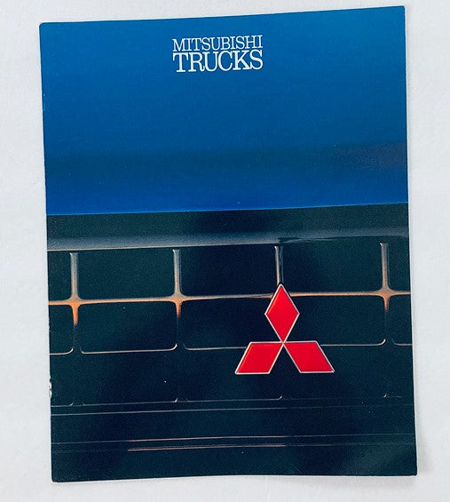 1991 Mitsubishi Trucks Dealer Showroom Sales Brochure featuring the Mitsubishi logo on the cover.