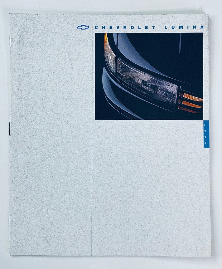 Cover of the 1994 Chevrolet Lumina Dealer Showroom Sales Brochure Guide Catalog showcasing the vehicle's front detail.